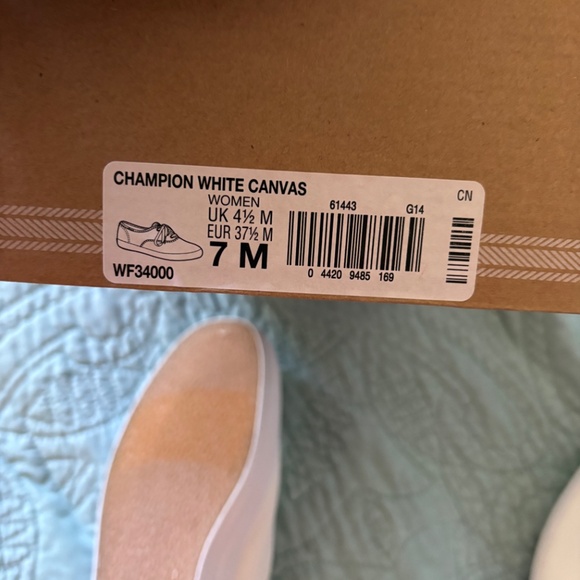 Keds Champions white canvas size 7 - Picture 3 of 3